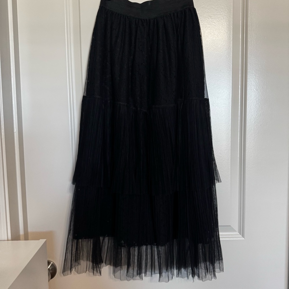 RAGA Black Tiered Skirt